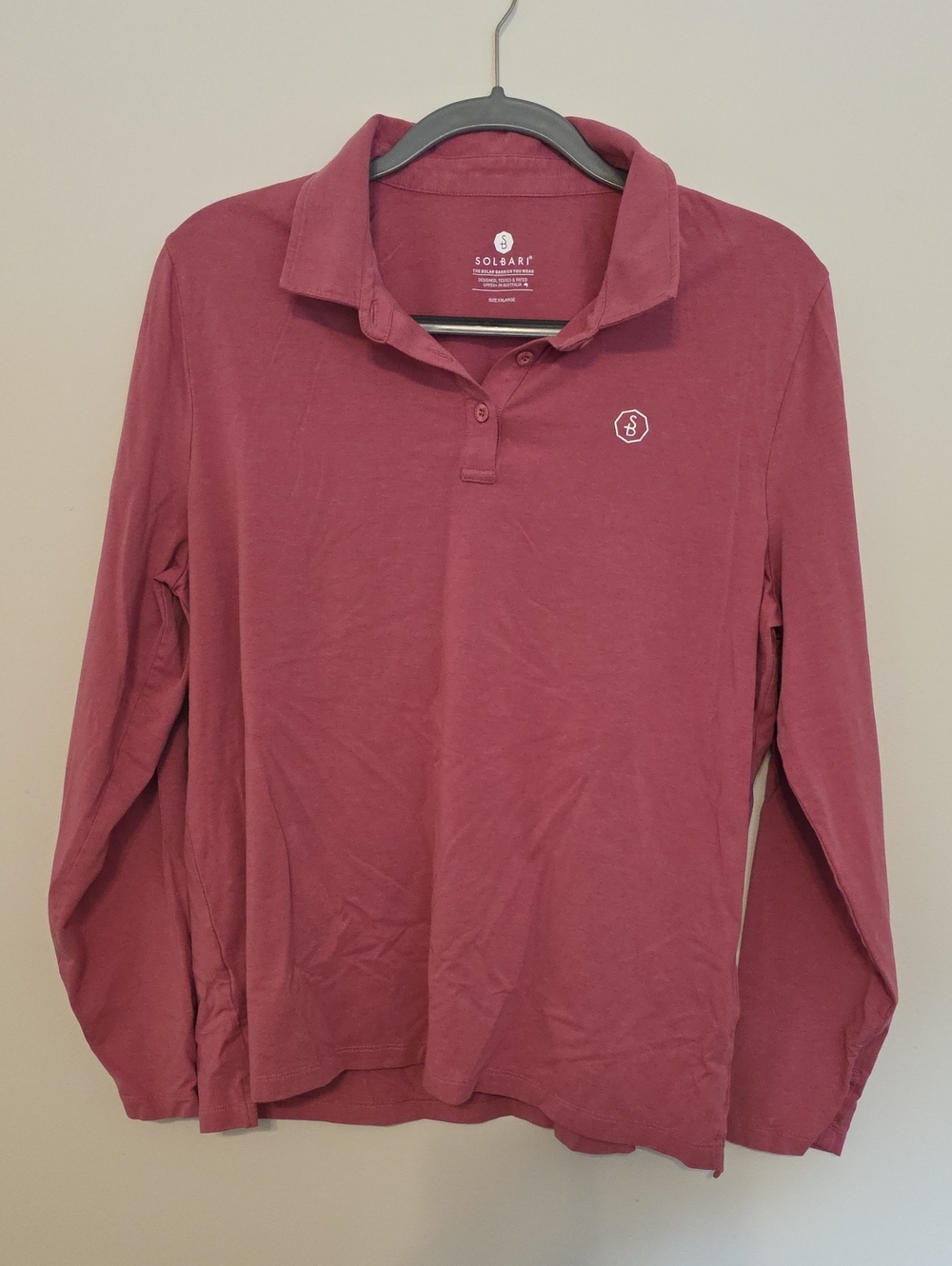 Womens Solbari Long-Sleeve UPF 50 Shirt in Dusty Rose